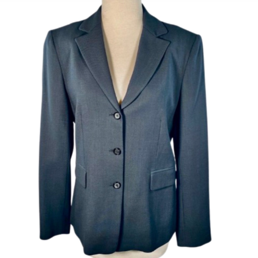 J.CREW Wool Blazer in Dark Gray Made In Japan